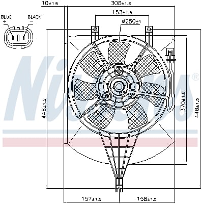 Fan, radiator NISSENS 85407
