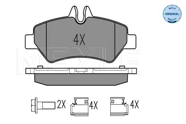 Rear Brake Pads Fits Bosch System Prepared For Wear Indicator Mintex MDB2802 