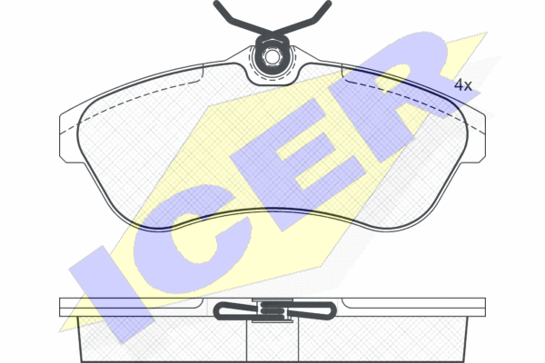 Brake Pad Set, disc brake ICER 181451