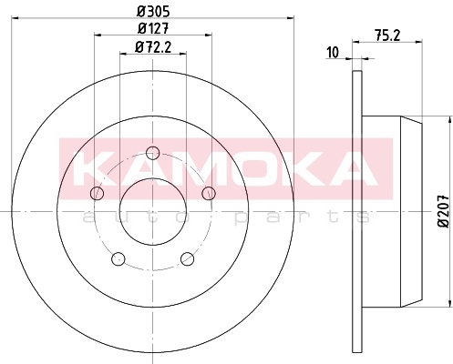 Brake Disc KAMOKA 103160