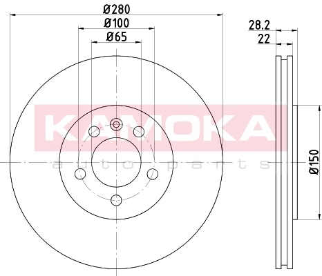 Brake Disc KAMOKA 103223