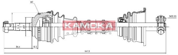 Drive Shaft KAMOKA RN1138909A