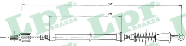 Cable, parking brake LPR C0805B