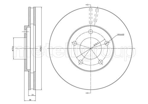 Brake Disc TRUSTING DF361