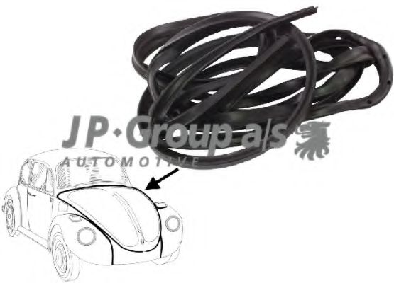 Seal, boot-/cargo area lid JP GROUP 8185500200