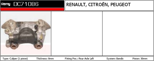 Brake Caliper REMY DC71086