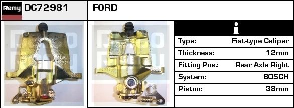 Brake Caliper REMY DC72981