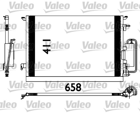 Condenseur climatisation pour climatisation VALEO 817647 