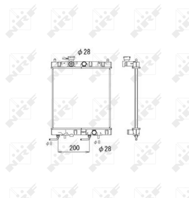 Radiator, engine cooling NRF 53571