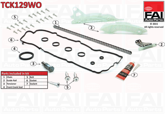 FAI AutoParts TCK129WO Timing Chain Kit for BMW,CITROËN,MINI,PEUGEOT