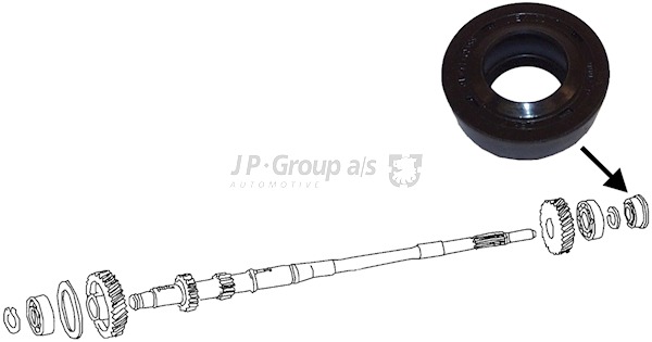 Seal, drive shaft JP GROUP 8132100100