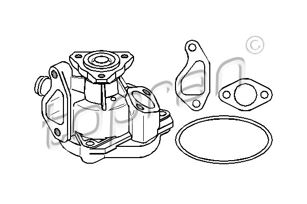 Water Pump TOPRAN 100 155