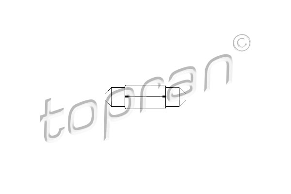 Bulb, boot interior light TOPRAN 104 492
