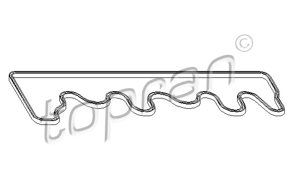 Gasket, cylinder head cover TOPRAN 401 090