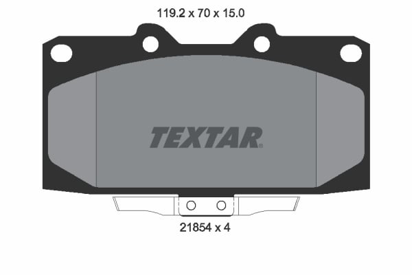 Brake Pad Set, disc brake TEXTAR 2185401 - Trodo.com