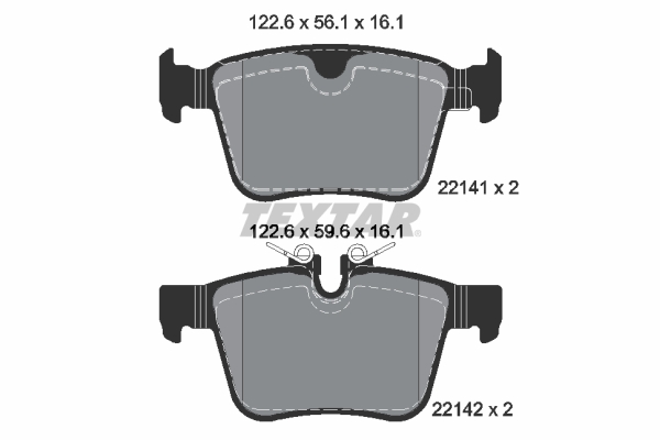FEBI Disc Brake Pad Set Rear For LAND ROVER JAGUAR Discovery F-Pace Xe T2H7439
