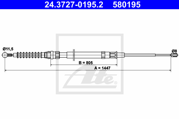 ATE 24.3727-0195.2 Power Brake Systems 