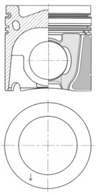 Repair Set, piston/sleeve KOLBENSCHMIDT 41088960
