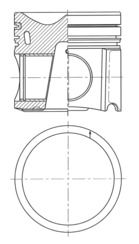 Repair Set, piston/sleeve KOLBENSCHMIDT 41659960
