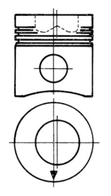 Repair Set, piston/sleeve KOLBENSCHMIDT 90730960