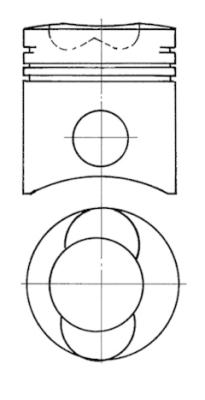Repair Set, piston/sleeve KOLBENSCHMIDT 91043971