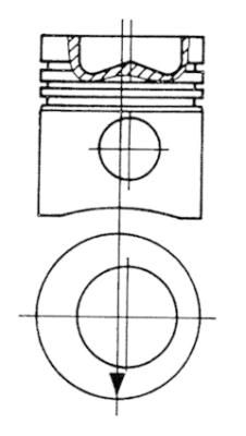 Repair Set, piston/sleeve KOLBENSCHMIDT 93445970