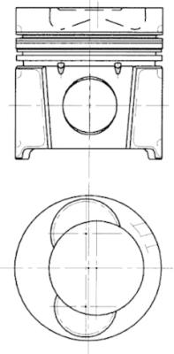 Repair Set, piston/sleeve KOLBENSCHMIDT 99339960