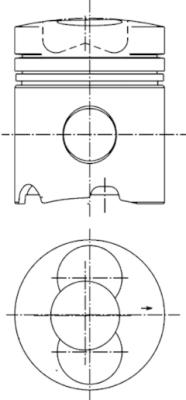 Repair Set, piston/sleeve KOLBENSCHMIDT 99343960