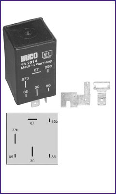 Relay, fuel pump HÜCO 132014