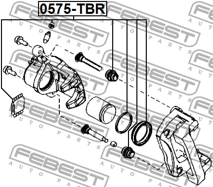 FEBEST 0575-TBR Brake Cylinder Kit