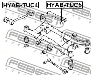 FEBEST Control Arm-/Trailing Arm Bush HYAB-TUC5 
