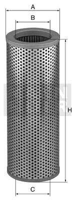 Filter, operating hydraulics MANN-FILTER HD 15 117