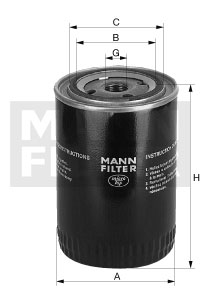 Kjølevæske filter MANN-FILTER WA 9110