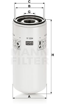 Oil Filter MANN-FILTER W 1294