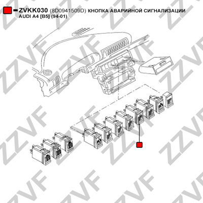 Hazard Light Switch ZZVF ZVKK030