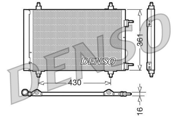 Condenser, Air Conditioning Denso Dcn07019 - Trodo.com
