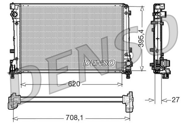 Radiator DENSO DRM09163