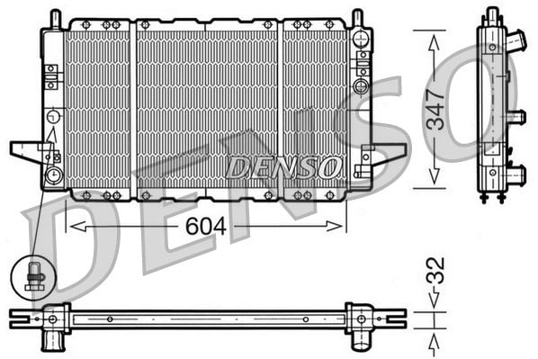 Radiator DENSO DRM10086