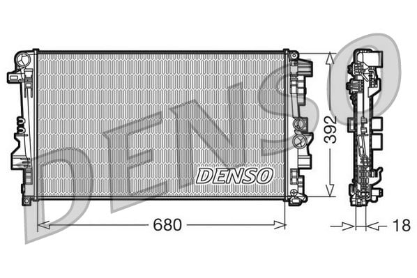Radiator DENSO DRM17012