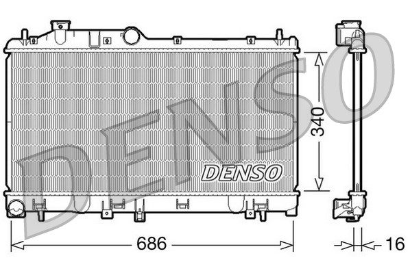 Radiator DENSO DRM36007