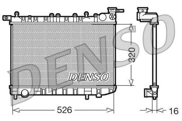 Radiator DENSO DRM46015
