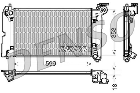Radiator DENSO DRM50010