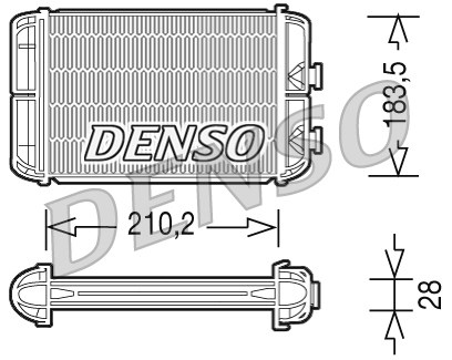 Denso Calentador elemento fundamental-drr20004-Interior Calefacción-verdadero oe parte