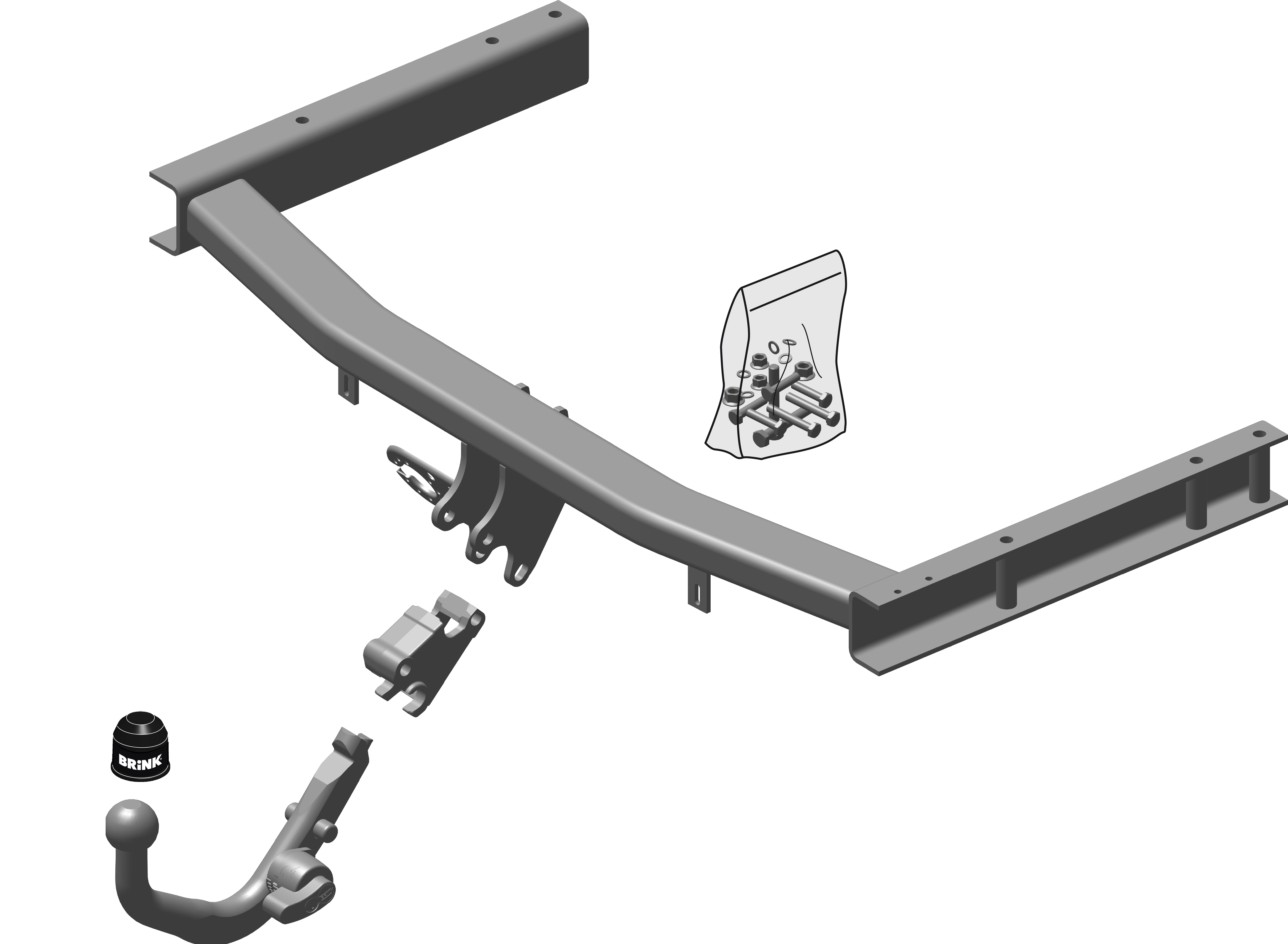 Dragkrok BRINK 440400 Audi A4, Seat Exeo