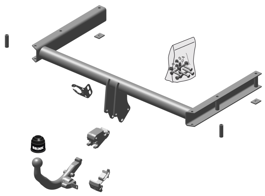 Dragkrok BRINK 492600 Audi A5, A4