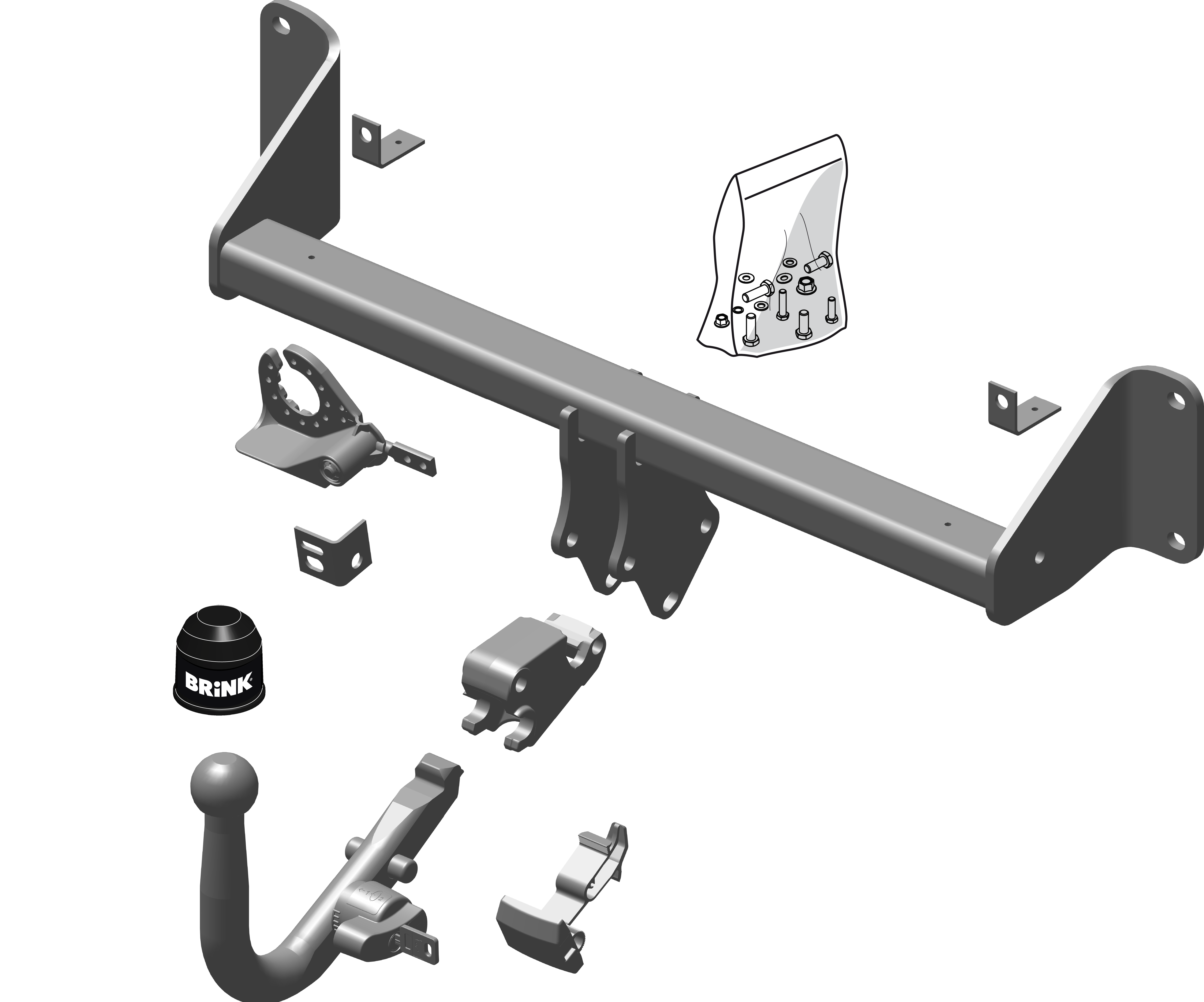 Dragkrok BRINK 549600 BMW F20, F21