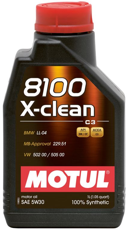 Motorolja MOTUL 8100 X-CLEAN 5W30 1L