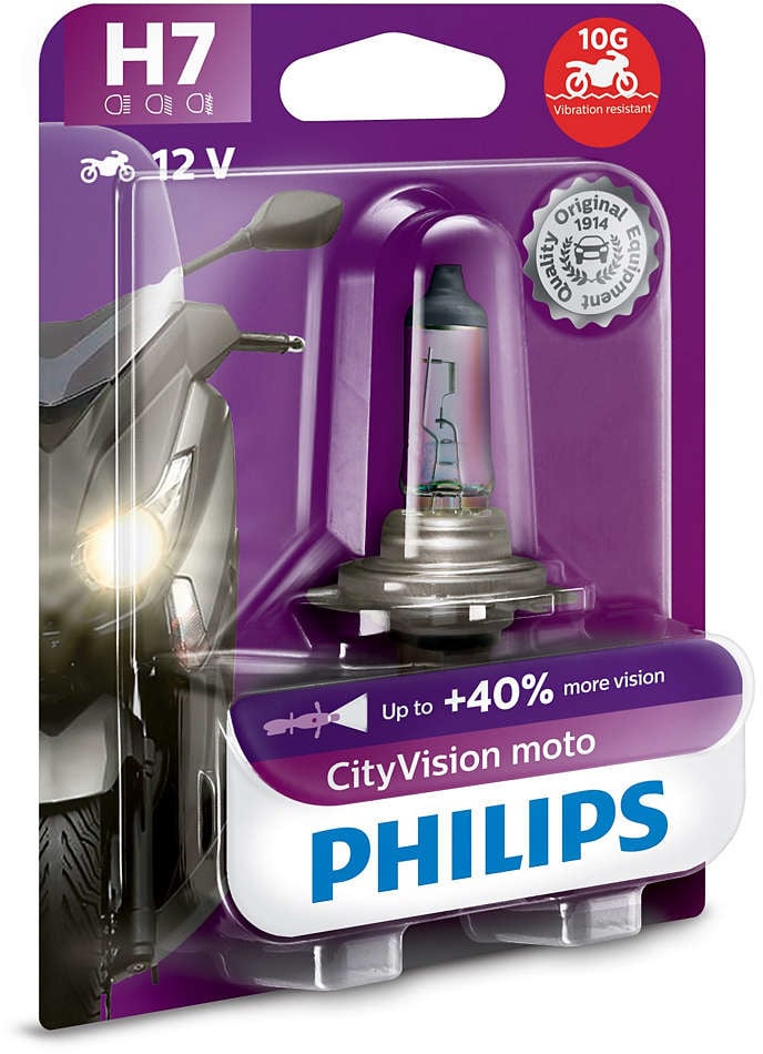 Halogeeni poltin PHILIPS CITYVISION MOTO 12V H7 55W