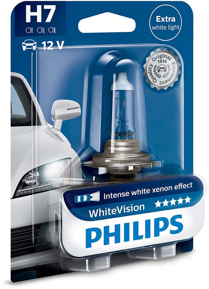 PHILIPS WHITEVISION ULTRA H7 SCHEINWERFERLAMPE, 4.200K, EINZELBLISTER
