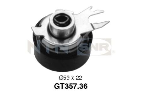 Tensioner Pulley, timing belt SNR GT357.36